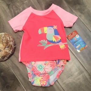 π₯4 for $25π₯ Baby Rash guard and swim diaper set
